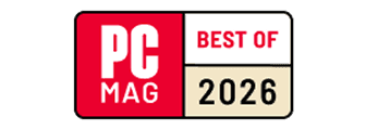 PCMag best of 2026 badge.